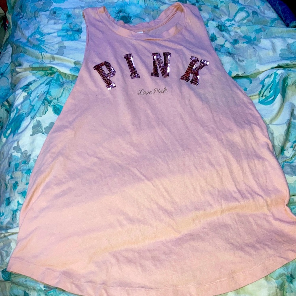 Vs bling pink tank🎀